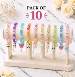 Pack of 10 Beaded Bracelets