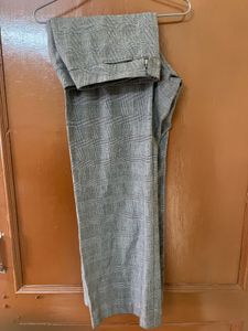 Gray Plaid Trousers