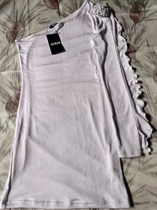 SHEIN One-Shoulder Ruffle Dress