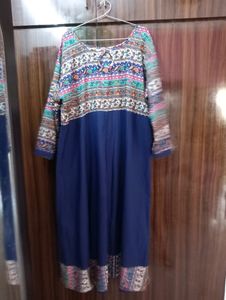 Bohemian Print anarkali pant set