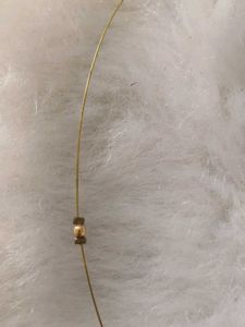 Delicate Gold Necklace with Red Stone