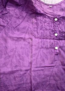 Purple Short Kurti