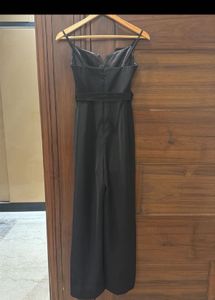 Elegant Black Belted Jumpsuit