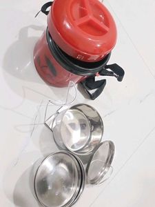 Red Stackable Tiffin Carrier