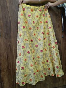 Beautiful Yellow Embroidered Lehenga Choli