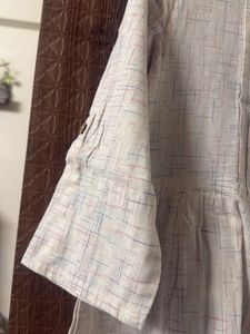 Taavi Elegant Beige Printed Kurta