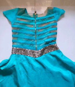 Teal Ethnic Kurta with Pants Set