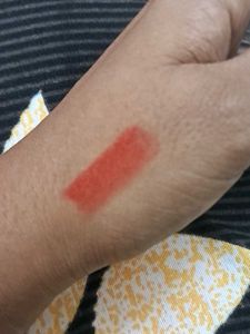 Red color lipstick