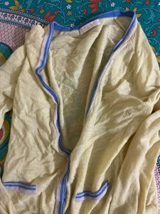 Lightweight Yellow Cardigan
