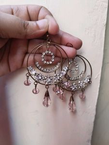 Chic Crystal Hoop Earrings