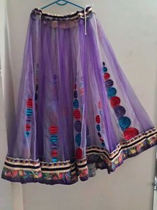 Beautiful Purple Ethnic Skirt