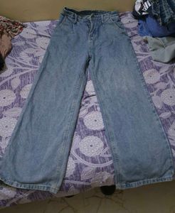 Light Wash Wide Leg Jeans