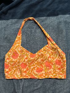 Floral Print Halter Top