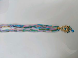 Multi-strand Beaded Necklace &amp; Earrings Set