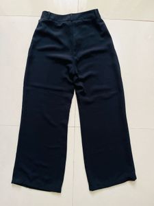 Black Pintuck Detail Trousers
