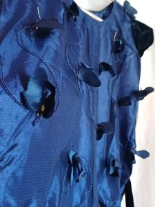 Navy blue butterfly gown