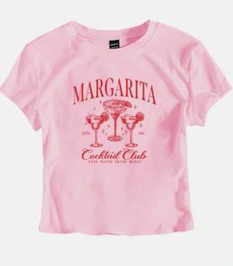 Pink Margarita Cocktail Club Cropped Tee