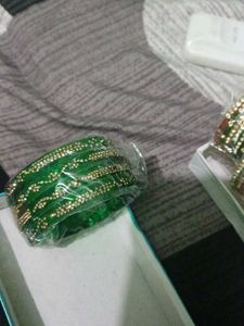 Beautiful Red &amp; Gold Bangles