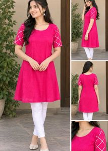 Short Pink kurti upto xl size
