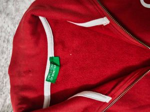UCB Benetton Red Zip-Up Jacket