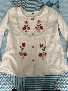 Embroidered Kurta Top