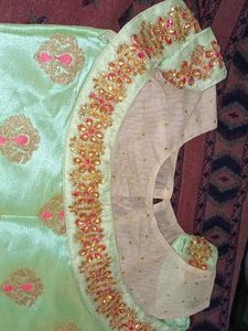 sleeveless mesh kurti and patiala salwar