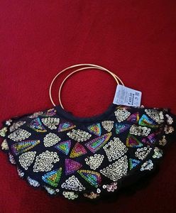 Festive Handbag/ Clutch Bag - black