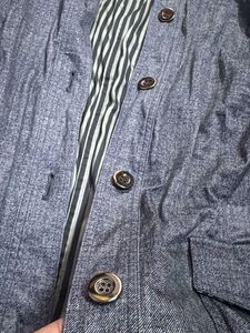 Stylish Blue Casual Jacket