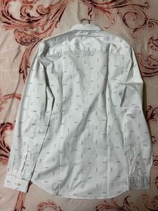 Allen Solly Sport Men White &amp; Black Shirt
