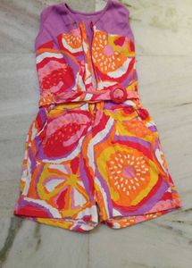 Clip Free💜Fruit Print Romper