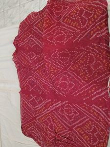 red Bandhani safa