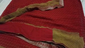 Elegant Red Georgette Saree