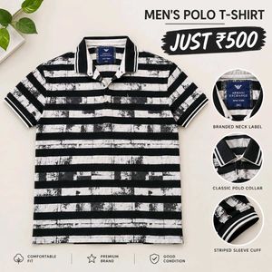 ARMANI Exchange New York Striped Polo Shirt
