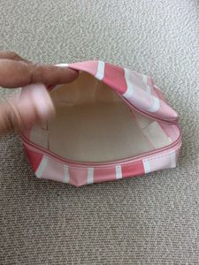 Brand New Cute Pink Stripe Pouch