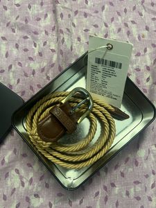 Braided Rope Belt with metal tin