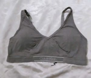 Calvin Klein Grey Sports Bra