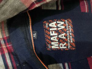 Men's Red &amp; Blue Plaid Flannel Shirt
