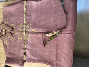 Lilac Kurta-Churidar Set