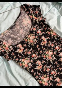Shein Floral Fitted Top