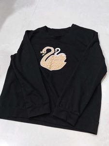 Black Swan Embellished Sweatshirt