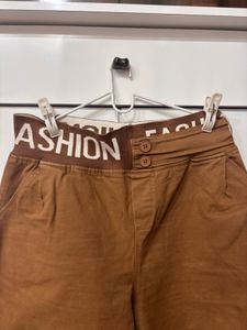 Fashion Elastic Waist Pants