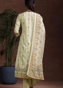 Libas Floral Print Kurta Set with Dupatta