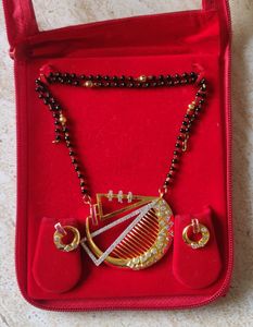 Mangalsutra With Earrings Set 😍