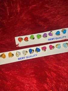 Heart Stud Earring Set