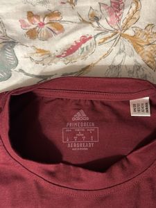 Maroon Adidas Training T-Shirt