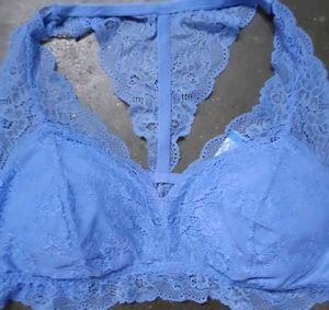 Blue Lace Bra