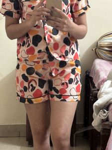 Cute Printed Pajama Set