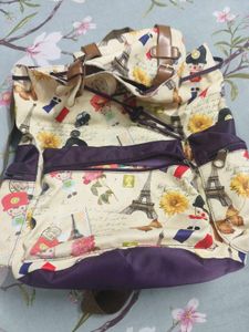 Cute Paris Themed Backpack