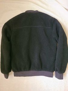 ​Brave Soul LDN Black Sherpa Fleece Bomber Jacket
