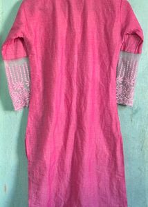Elegant Pink Chikankari Kurta